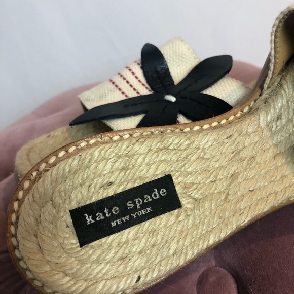 Kate Spade Espadrille Flower Slide Sandals… - Picture 5 of 6